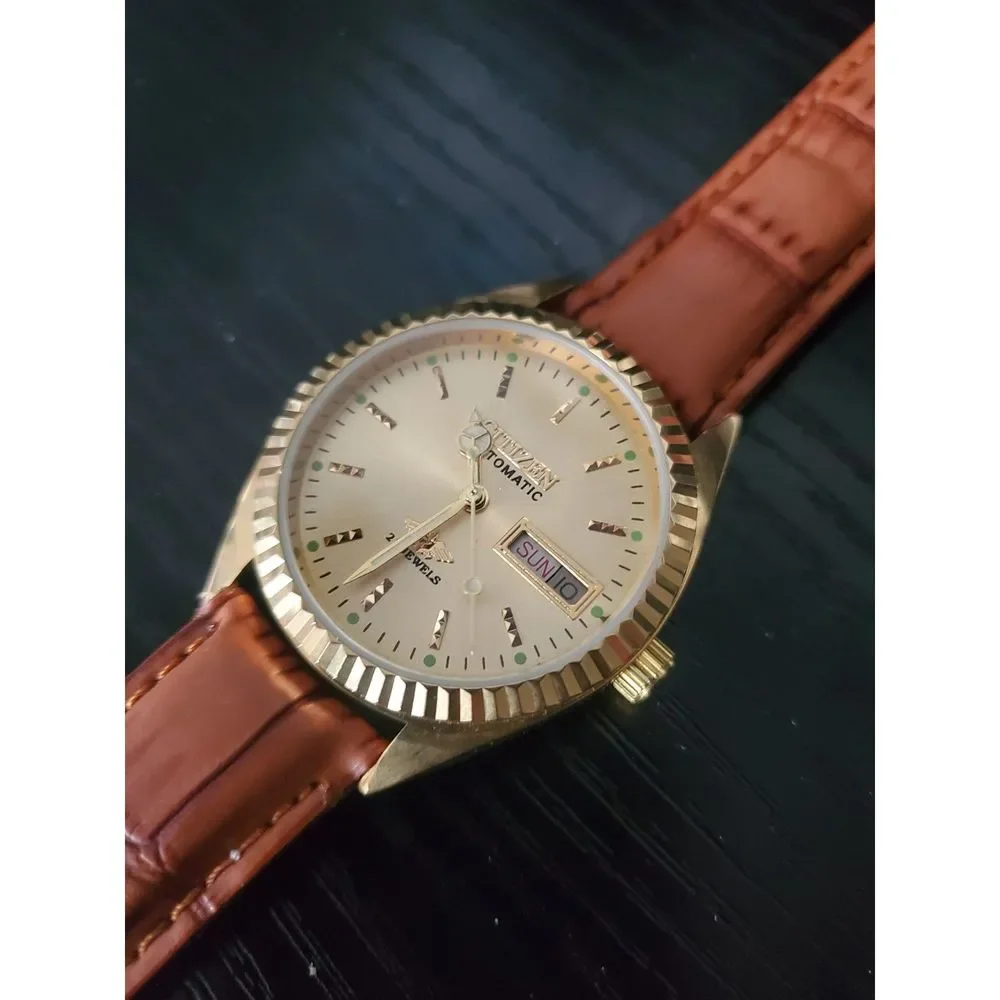 RARE‎ Pristine Vintage Citizen Eagle 7 Automatic Day Date Men's Watch